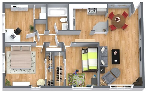 Fox Creek three bedroom floorplan
